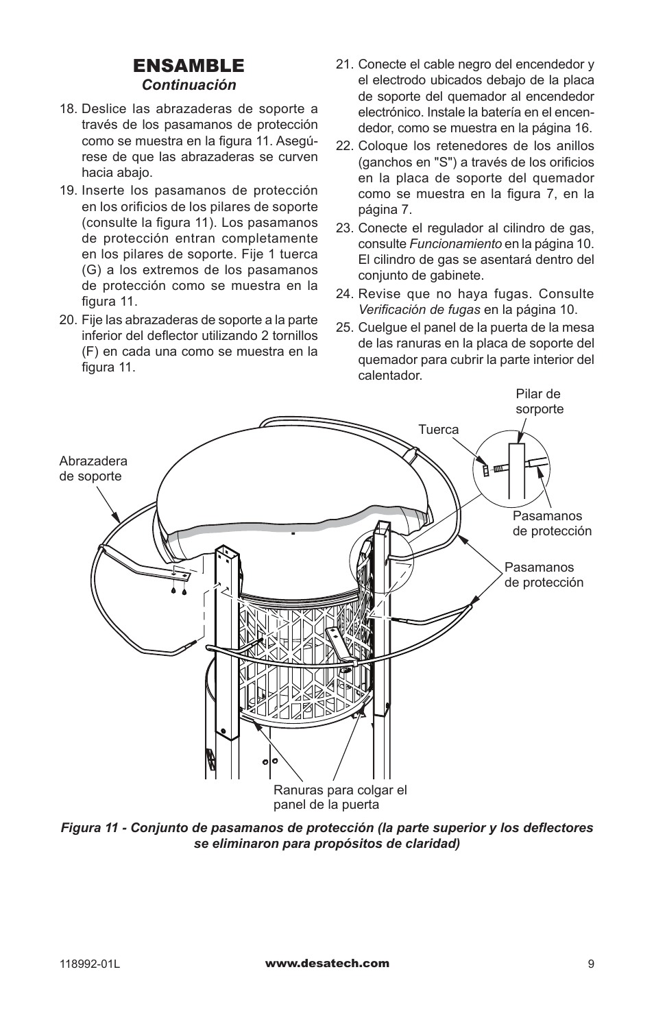 Ensamble | Desa Td101 User Manual | Page 25 / 52