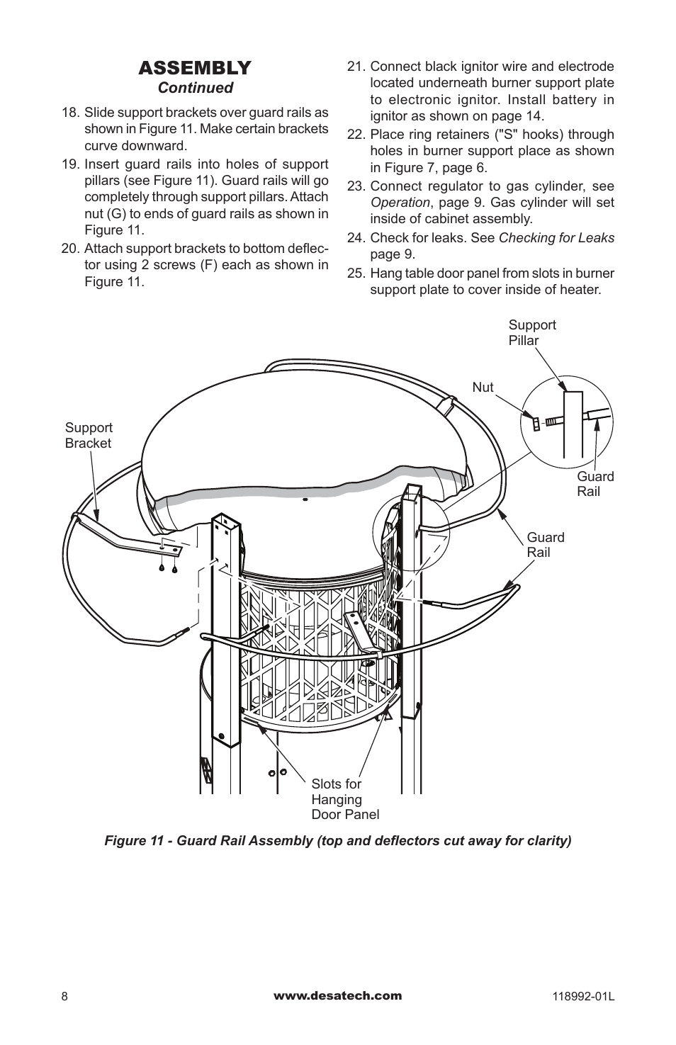 Assembly | Desa Td101 User Manual | Page 8 / 52