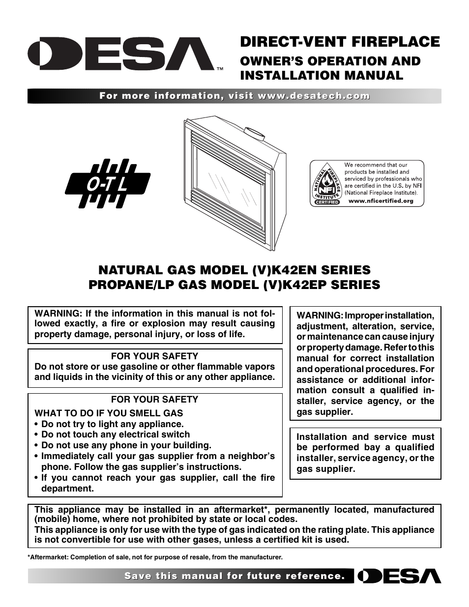 Desa K42EN User Manual | 38 pages