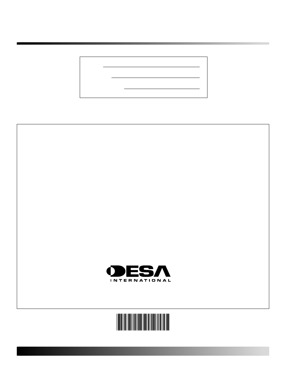 Warranty information | Desa R User Manual | Page 40 / 40