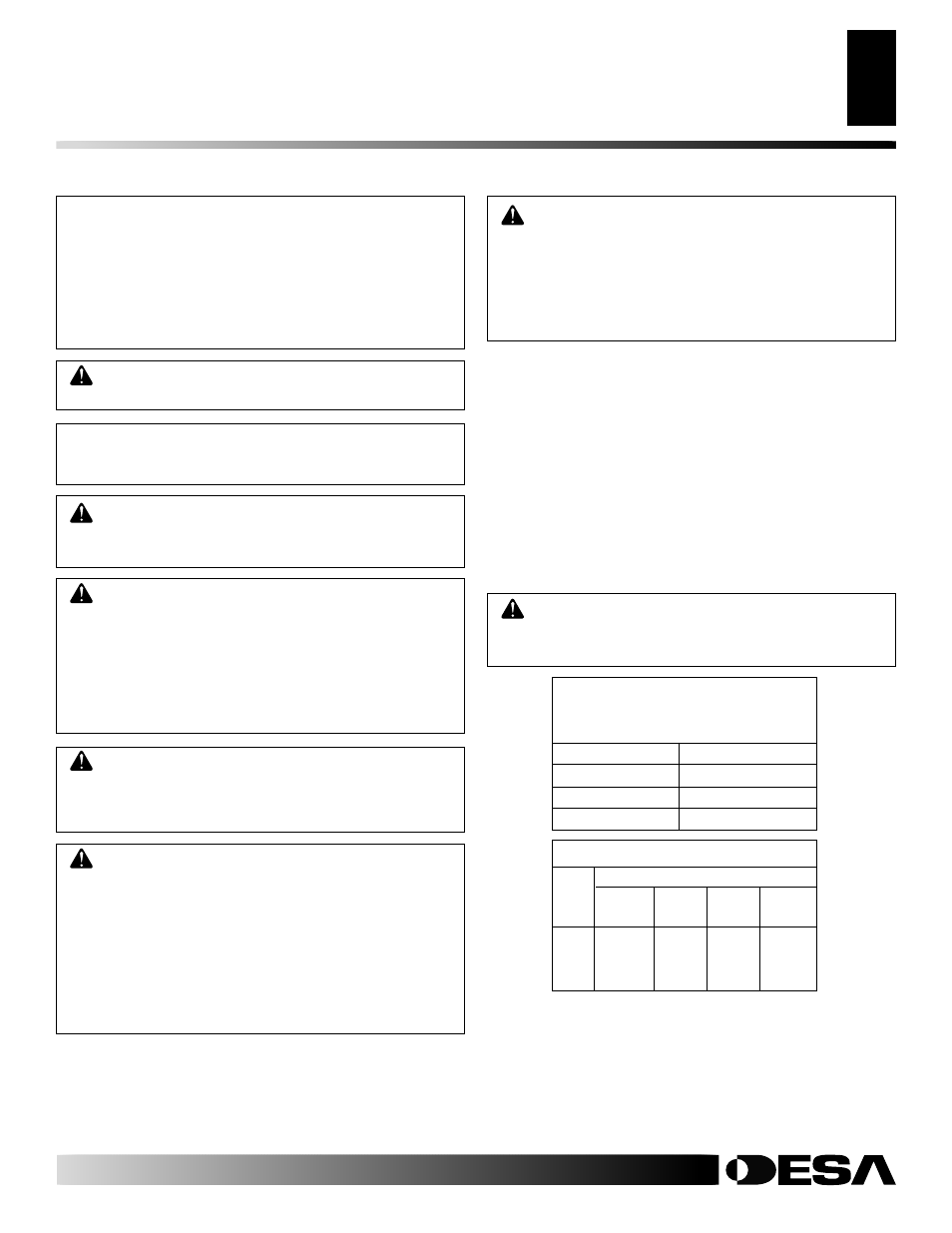 Installation | Desa R User Manual | Page 7 / 40