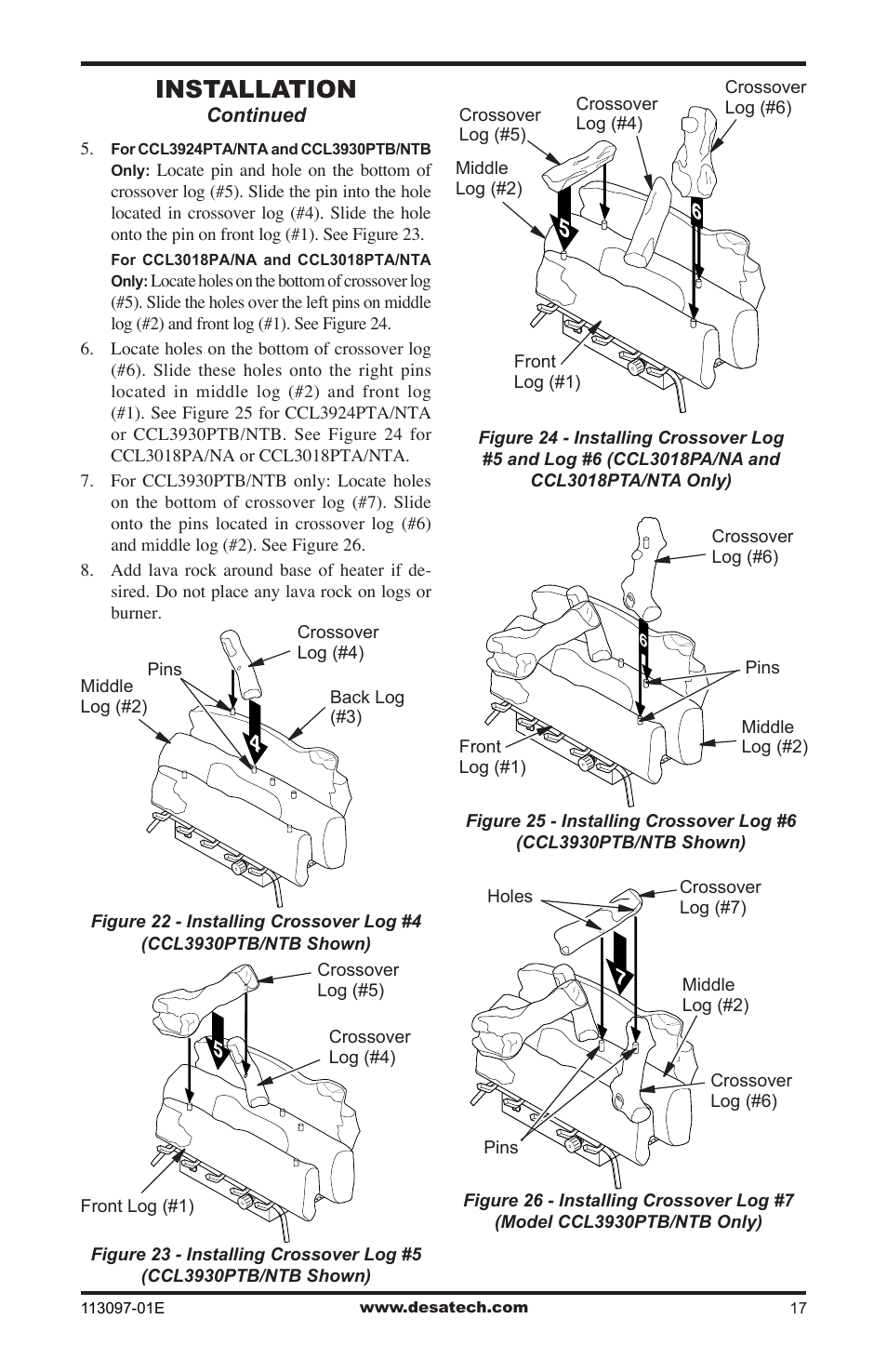 Installation | Desa CCL3018PTA/NTA  EN User Manual | Page 17 / 40