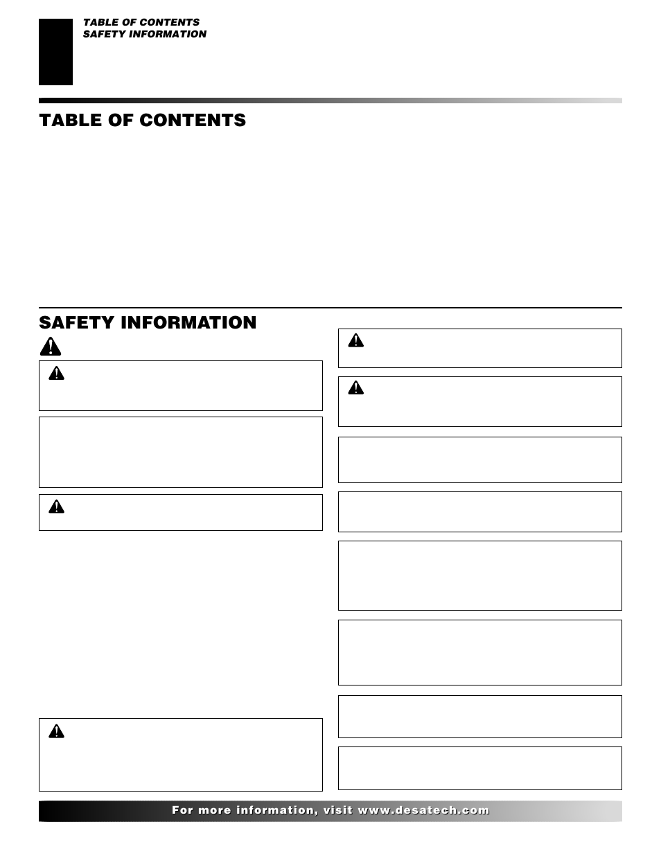 Desa VML27NR User Manual | Page 2 / 28