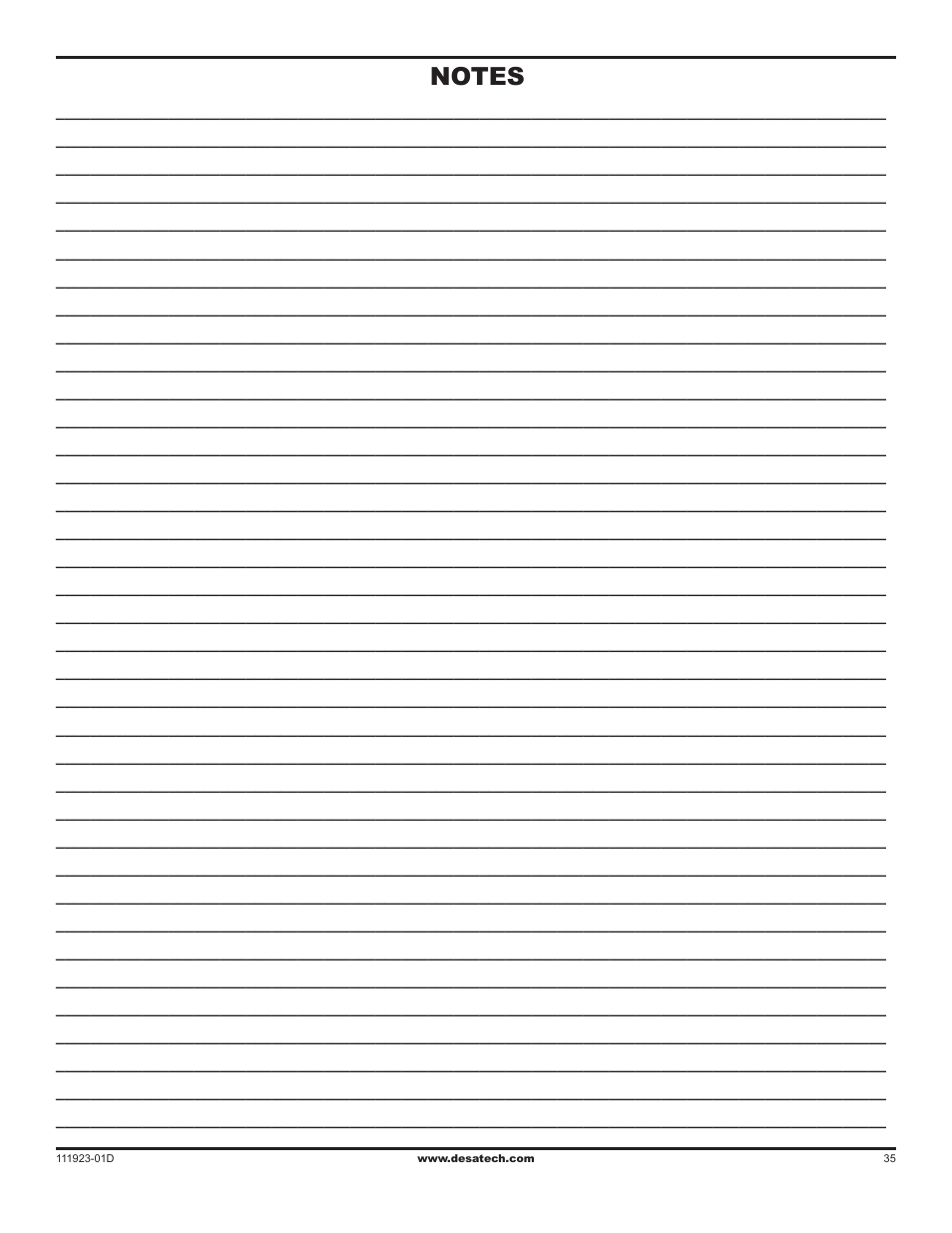 Desa (V)K36N User Manual | Page 35 / 36