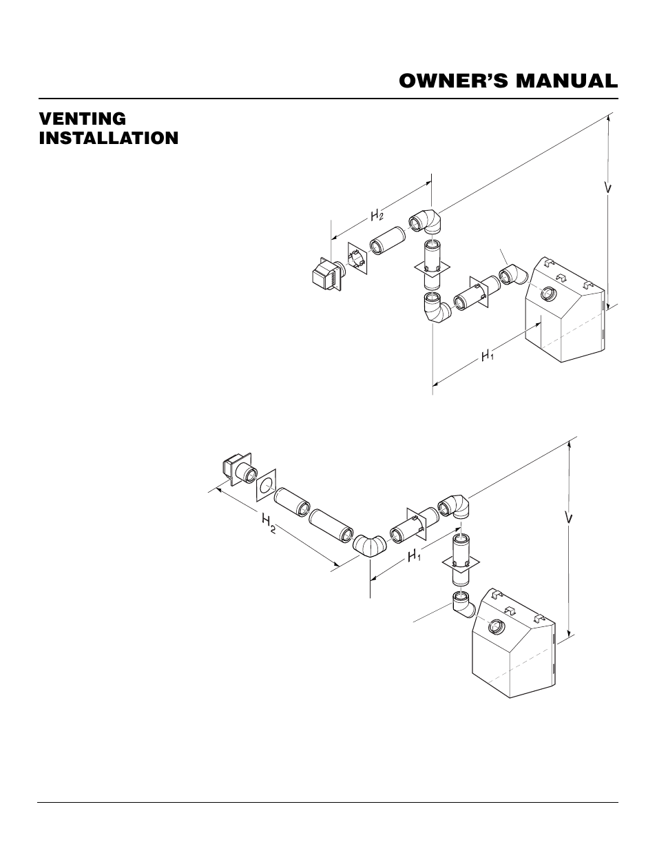 Owner’s manual, Venting installation, Continued | Desa DVF34 User Manual | Page 11 / 36