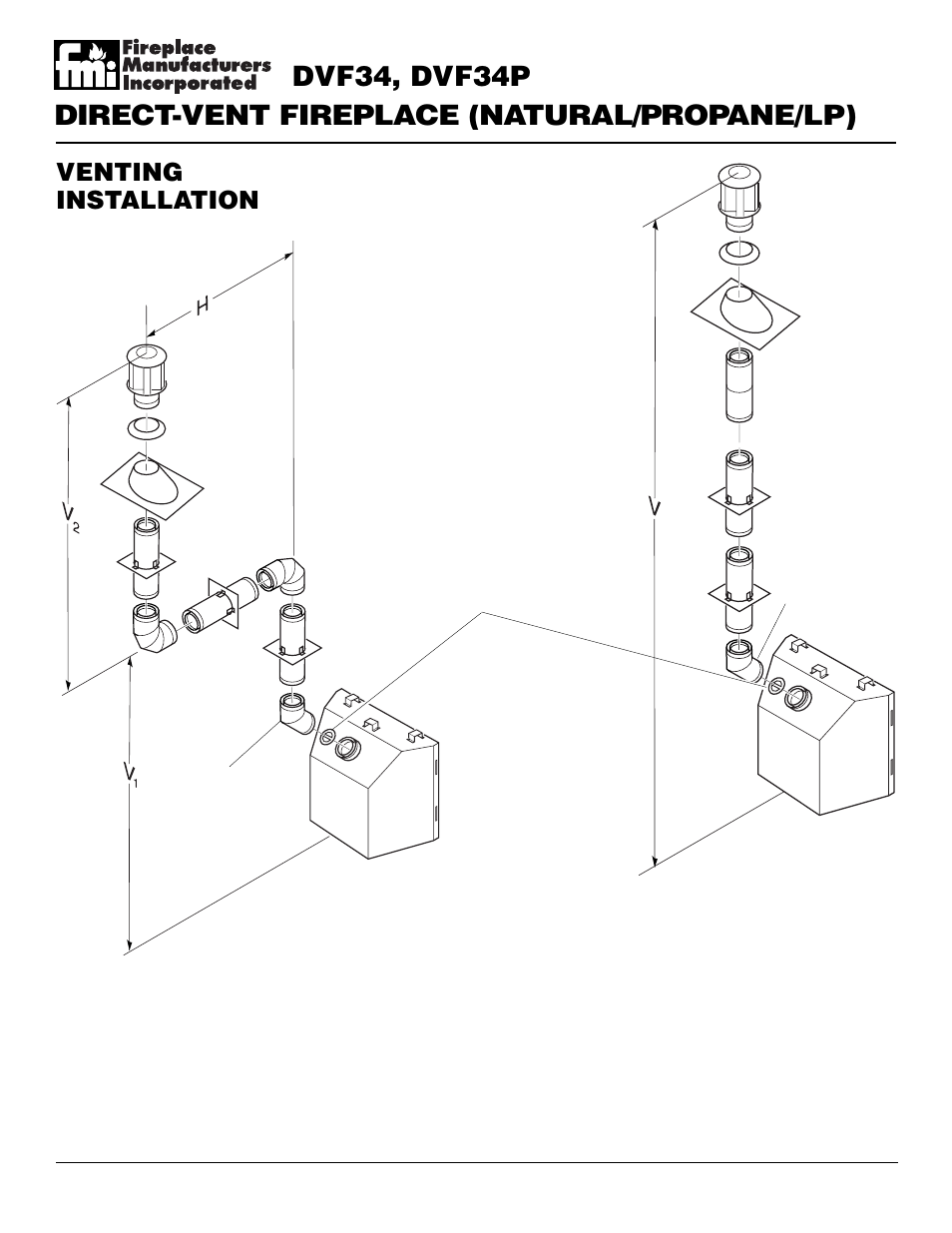 Venting installation, Continued | Desa DVF34 User Manual | Page 14 / 36