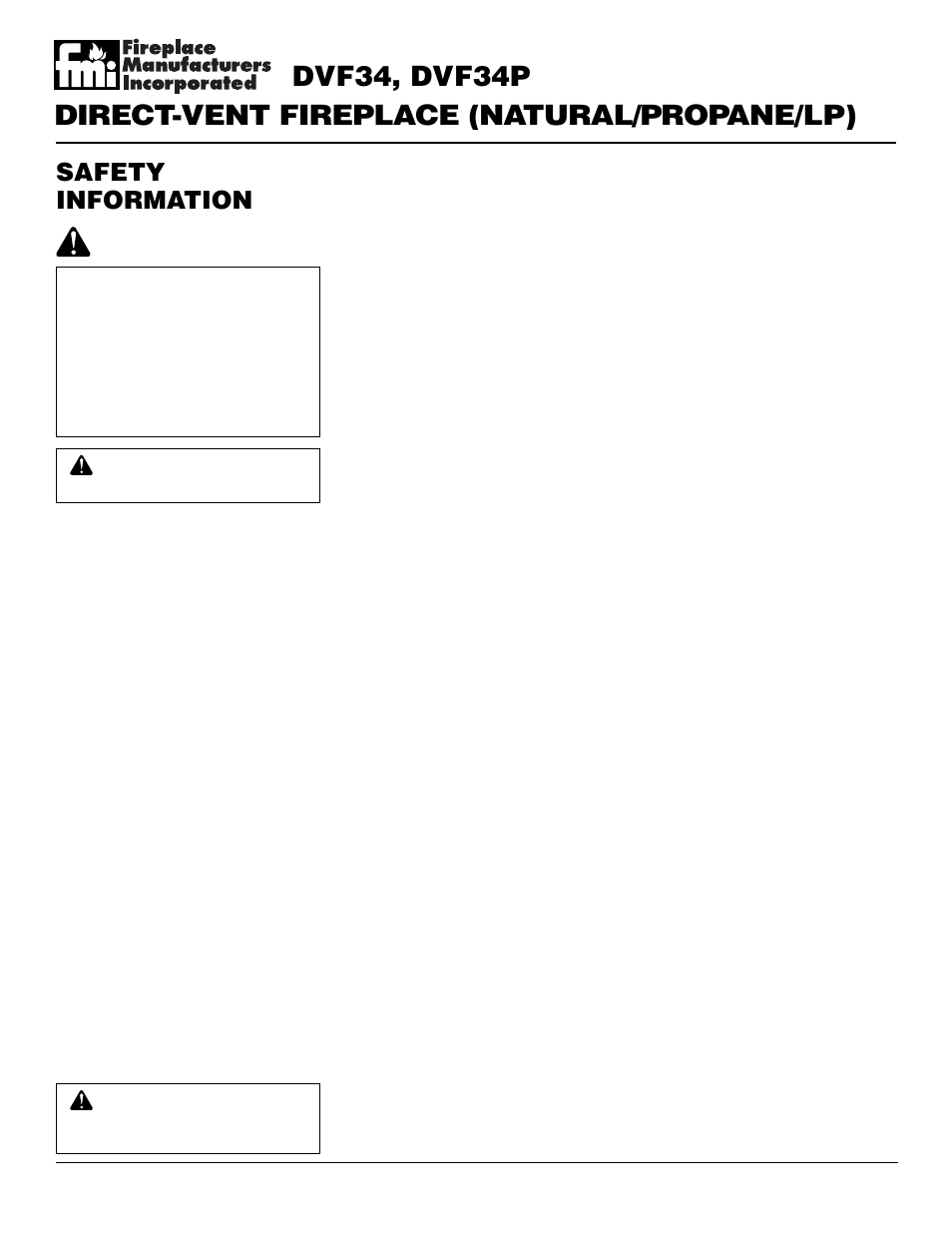 Safety information | Desa DVF34 User Manual | Page 2 / 36