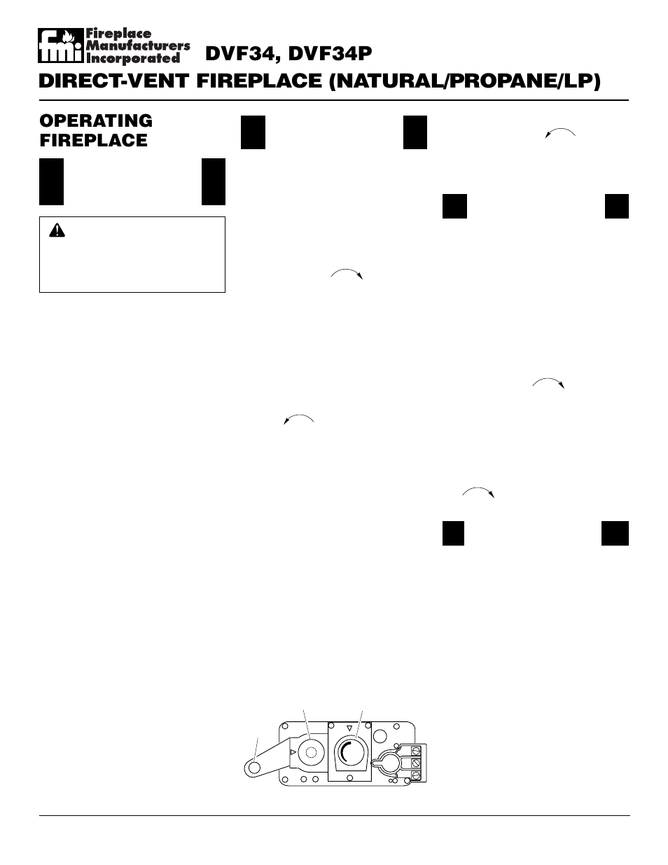 Operating fireplace | Desa DVF34 User Manual | Page 24 / 36