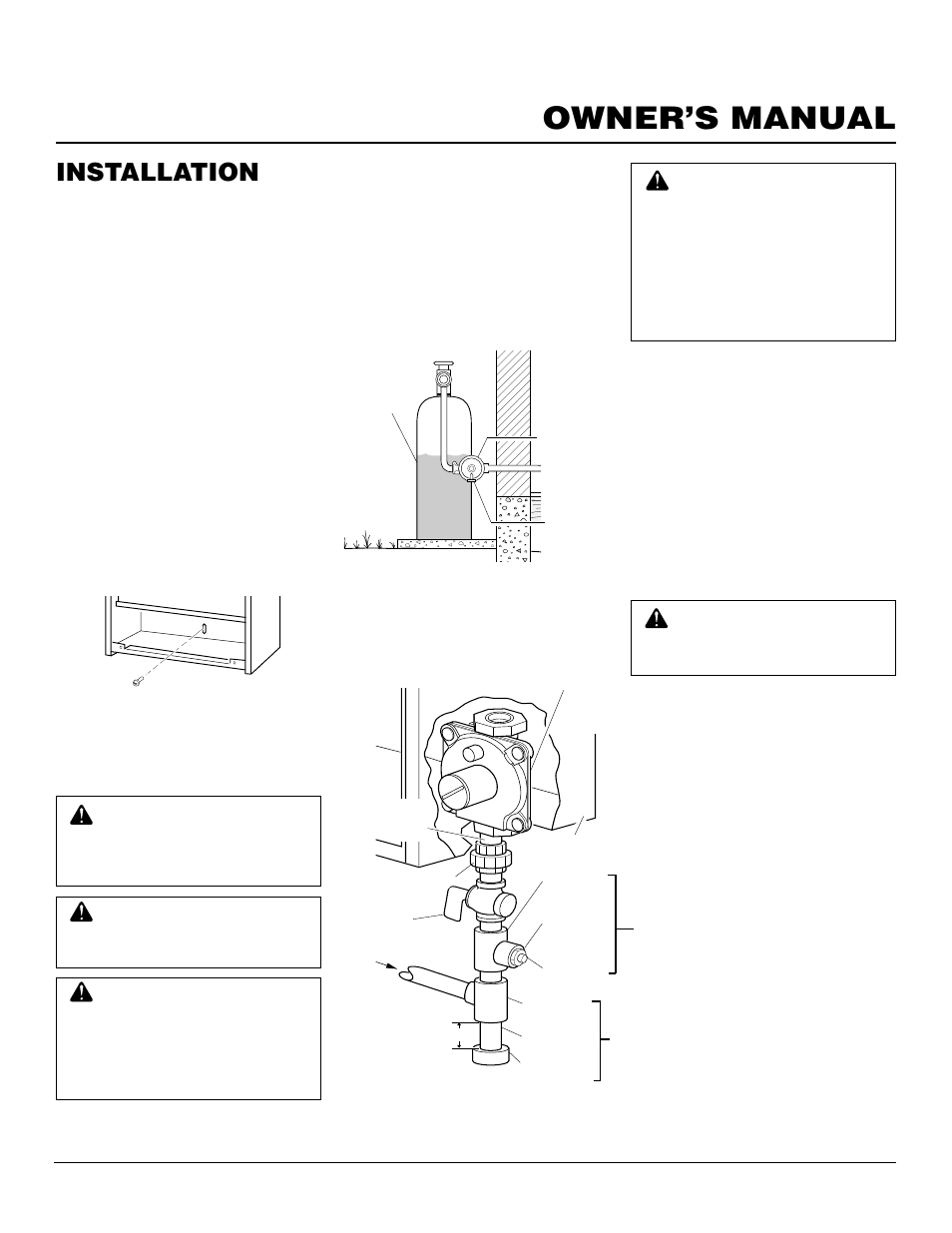 Owner’s manual, Installation, Continued | Desa CG10P User Manual | Page 9 / 26