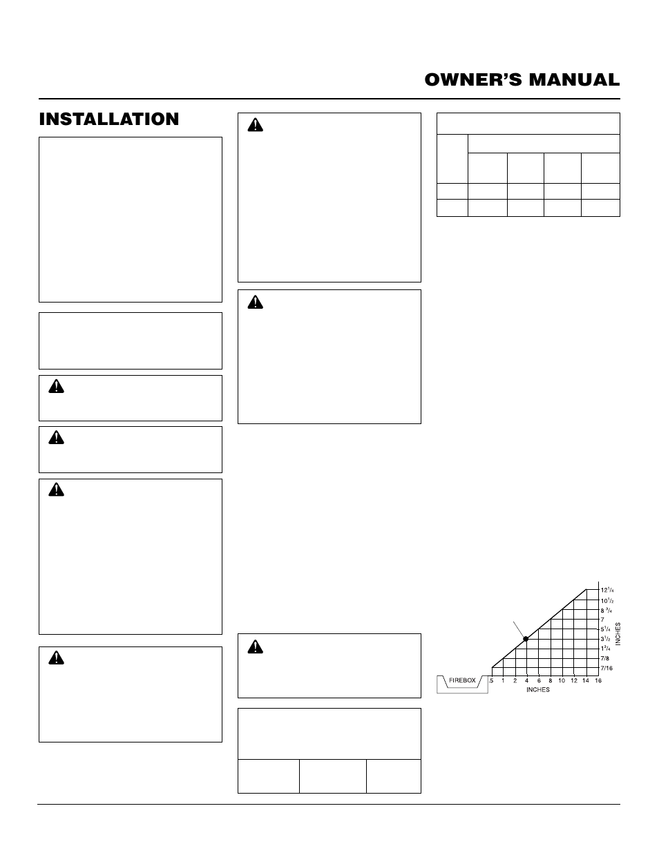 Owner’s manual, Installation | Desa CCL3930NR User Manual | Page 7 / 28