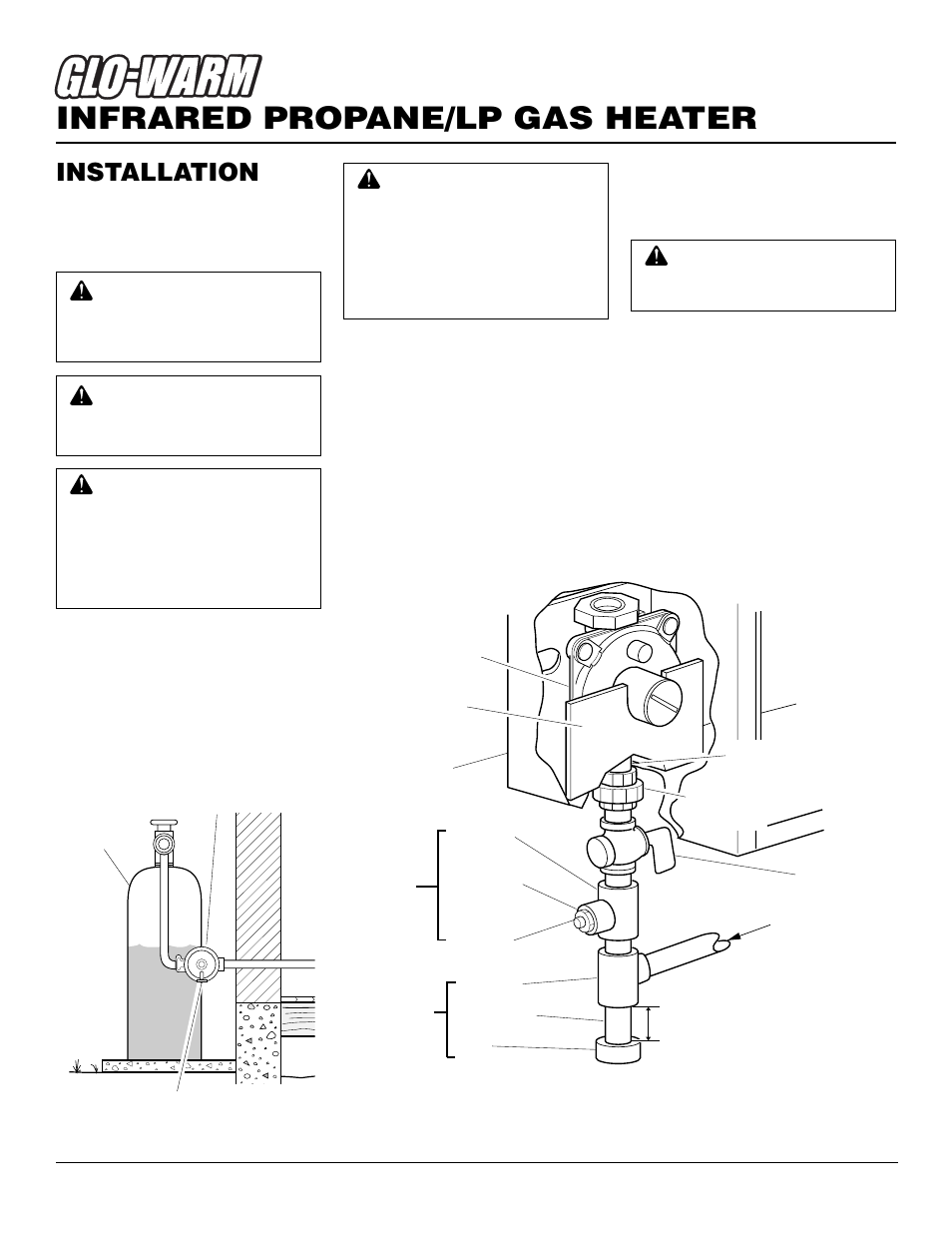 Infrared propane/lp gas heater, Installation, Continued | Desa FBS-5C User Manual | Page 10 / 28
