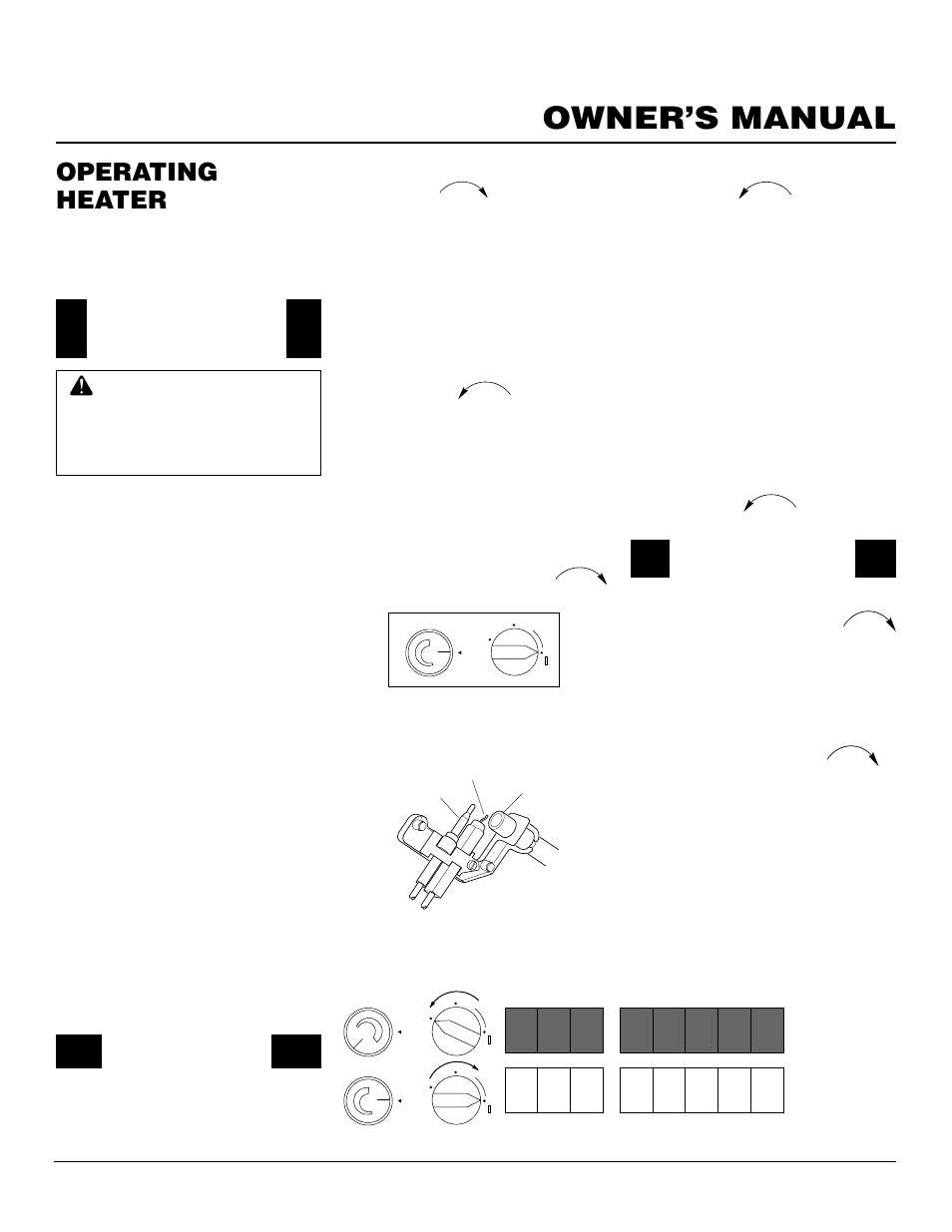 Owner’s manual, Operating heater, Continued | For your safety read before lighting, Lighting instructions, Thermostat models fbs-3c and fbs-5c, Shutting off heater, Shutting off burner only (pilot stays lit) | Desa FBS-5C User Manual | Page 13 / 28