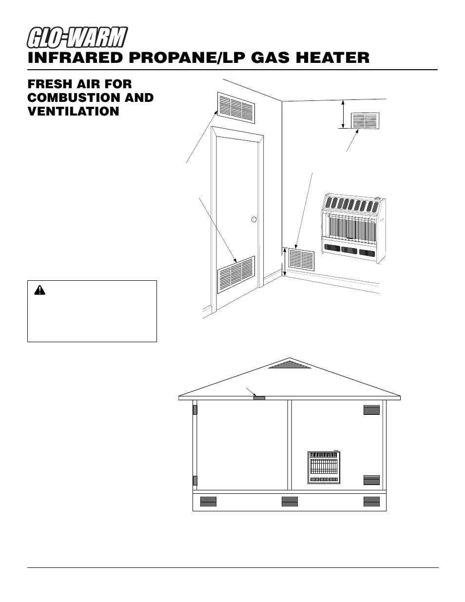 Infrared propane/lp gas heater, Fresh air for combustion and ventilation, Continued | Desa FBS-5C User Manual | Page 6 / 28