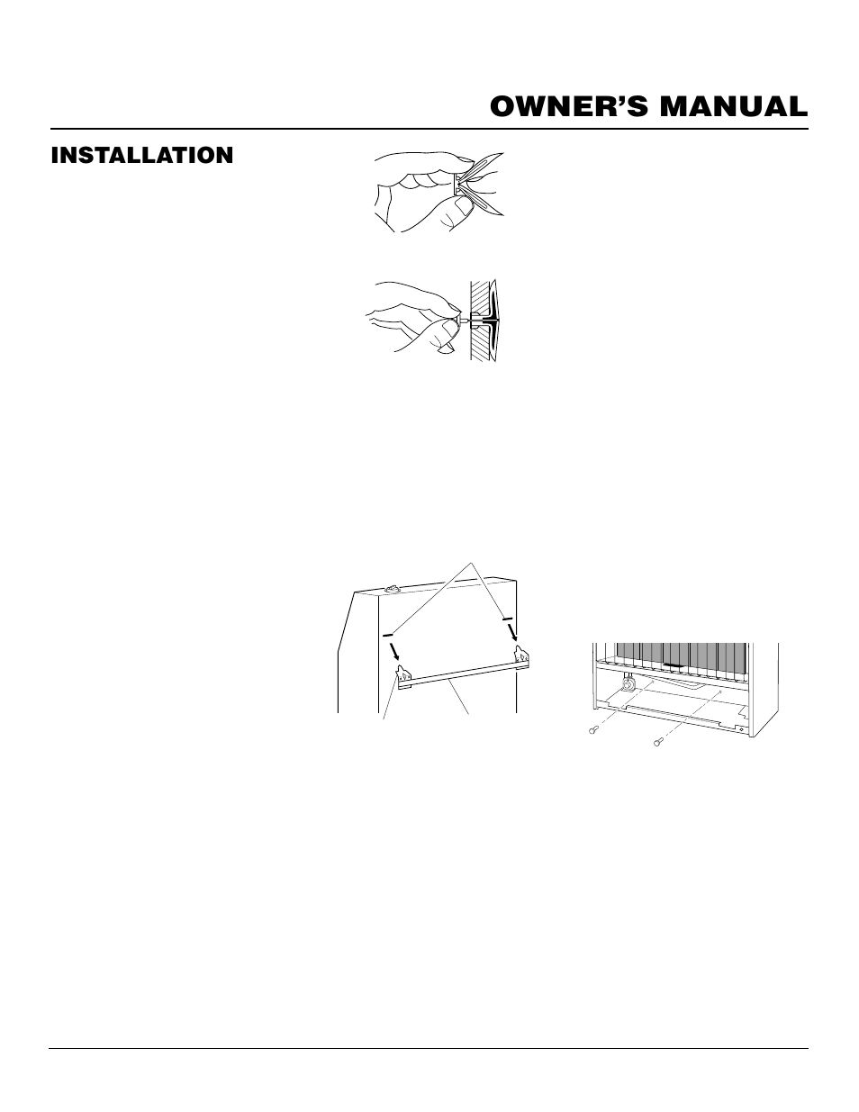 Owner’s manual, Installation, Continued | Desa FBS-5C User Manual | Page 9 / 28