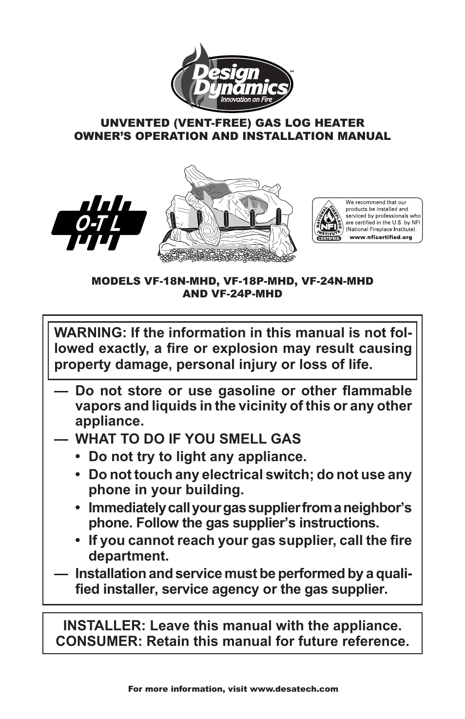 Desa VF-24N-MHD User Manual | 28 pages