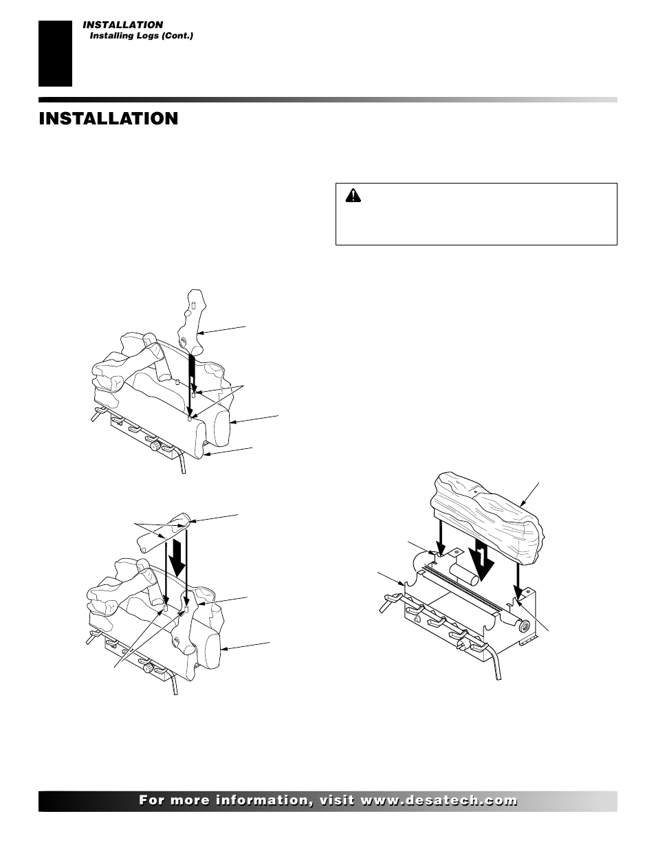 Installation, Continued | Desa CGD3018 User Manual | Page 16 / 42
