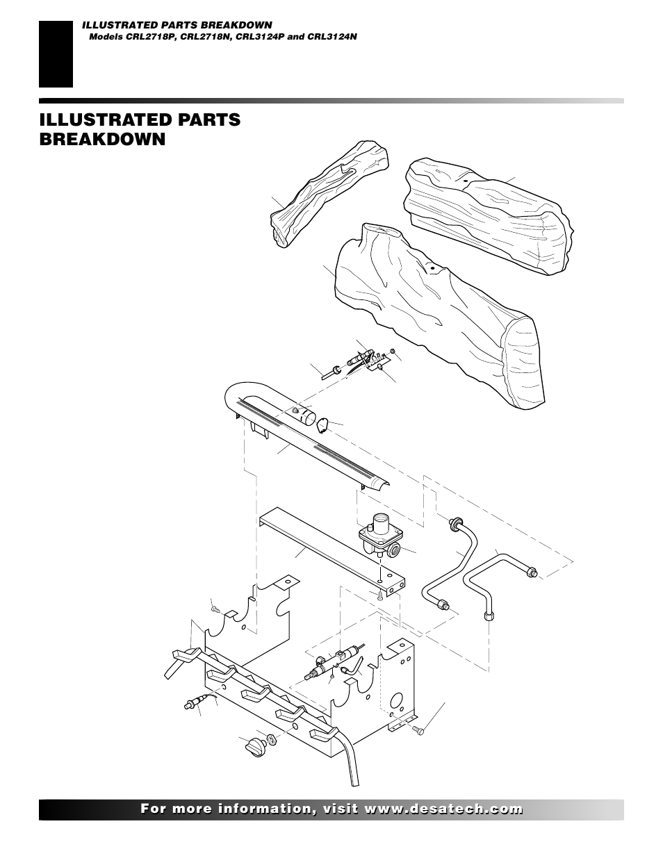Illustrated parts breakdown | Desa CGD3018 User Manual | Page 36 / 42