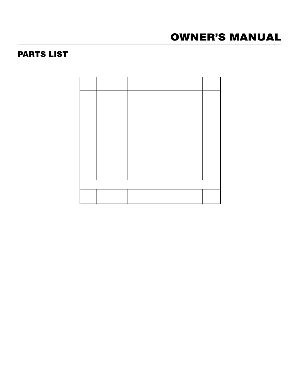 Owner’s manual, Parts list, S26nt | Desa S26NT User Manual | Page 19 / 24