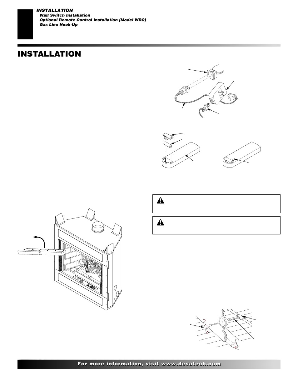 Installation | Desa VP324E User Manual | Page 10 / 30