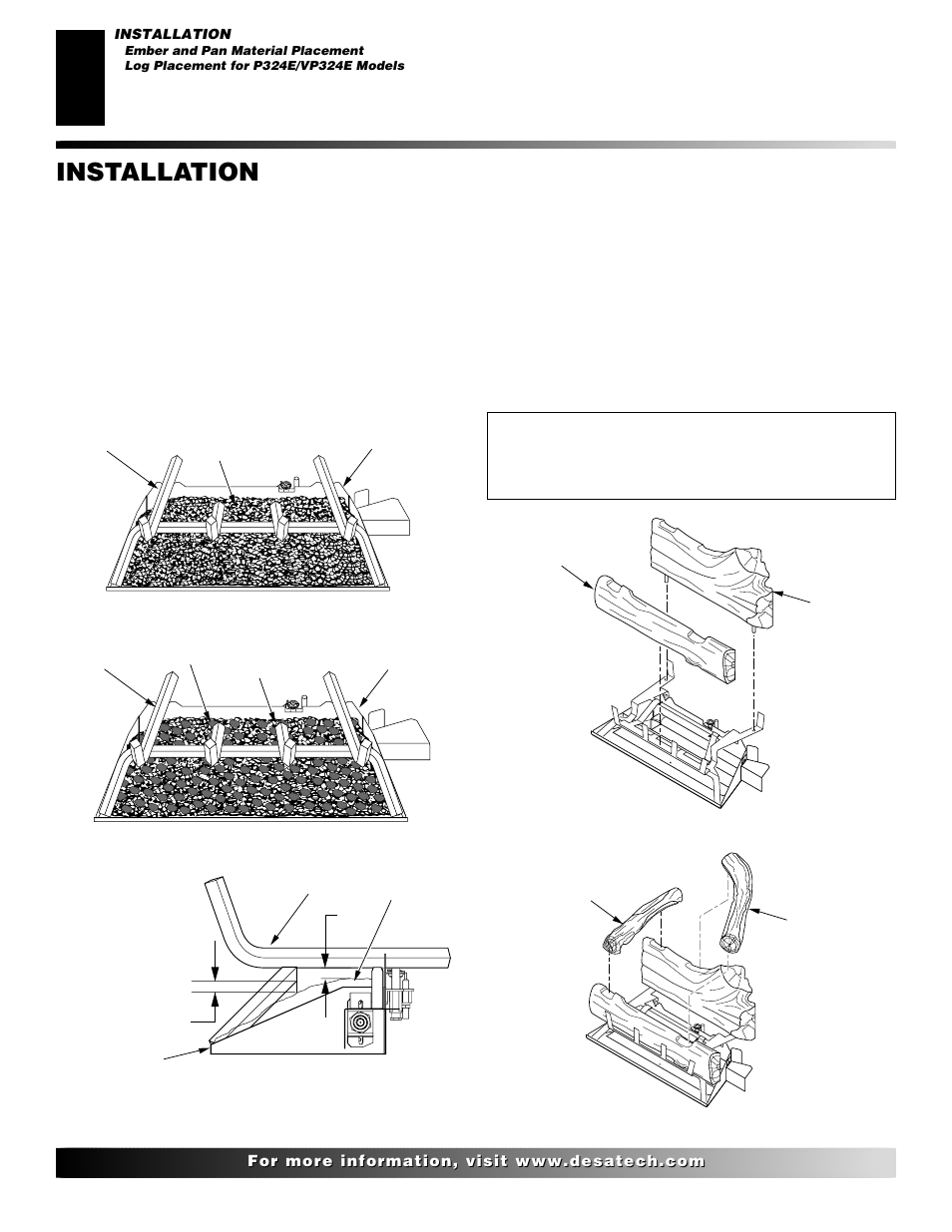 Installation, Continued | Desa VP324E User Manual | Page 12 / 30