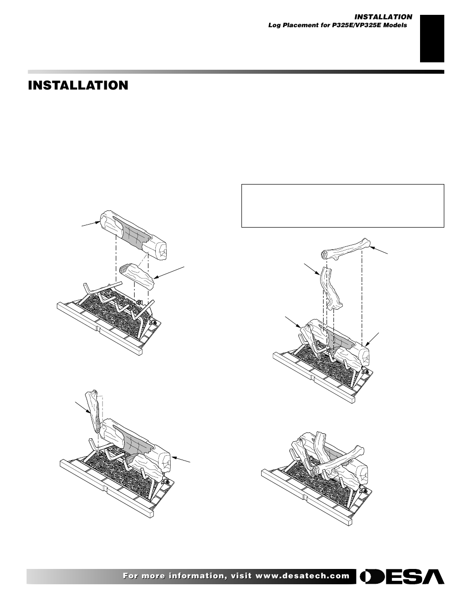 Installation, Continued | Desa VP324E User Manual | Page 13 / 30