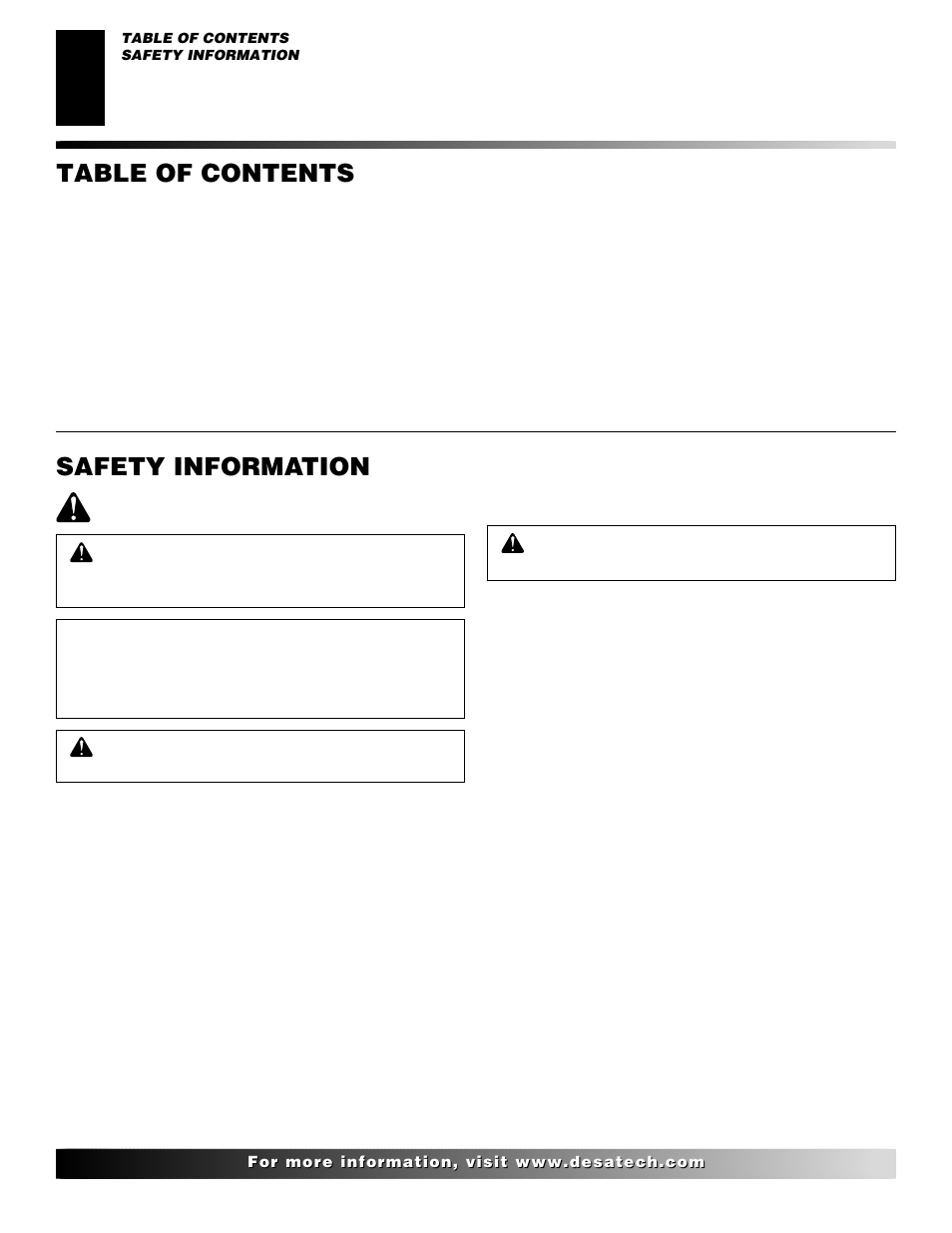 Desa VP324E User Manual | Page 2 / 30