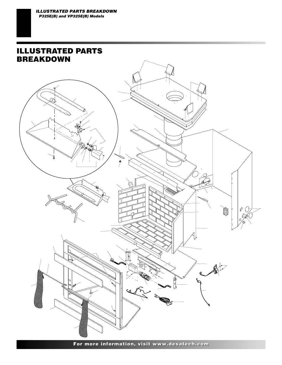 Illustrated parts breakdown | Desa VP324E User Manual | Page 24 / 30