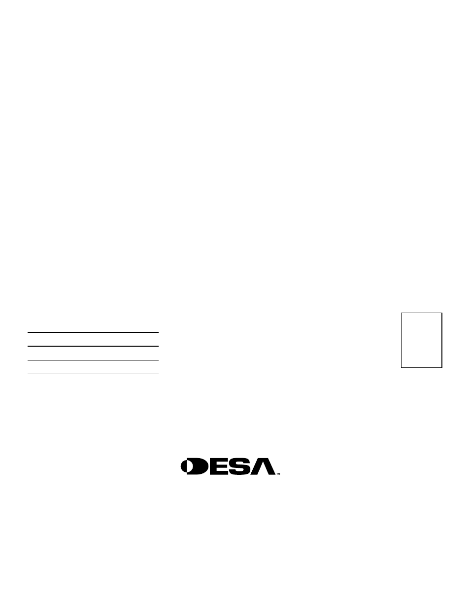 Desa VP324E User Manual | Page 28 / 30