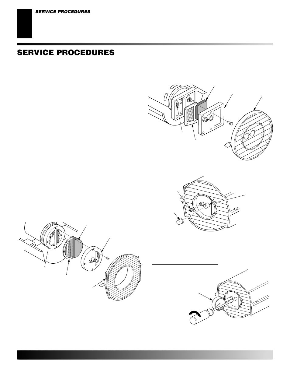Service procedures, Continued | Desa GK30 User Manual | Page 12 / 94