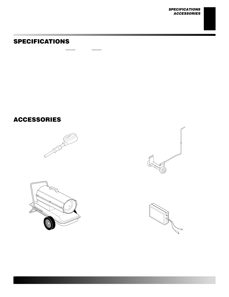 Specifications, Accessories, Specifications accessories | Desa GK30 User Manual | Page 17 / 94