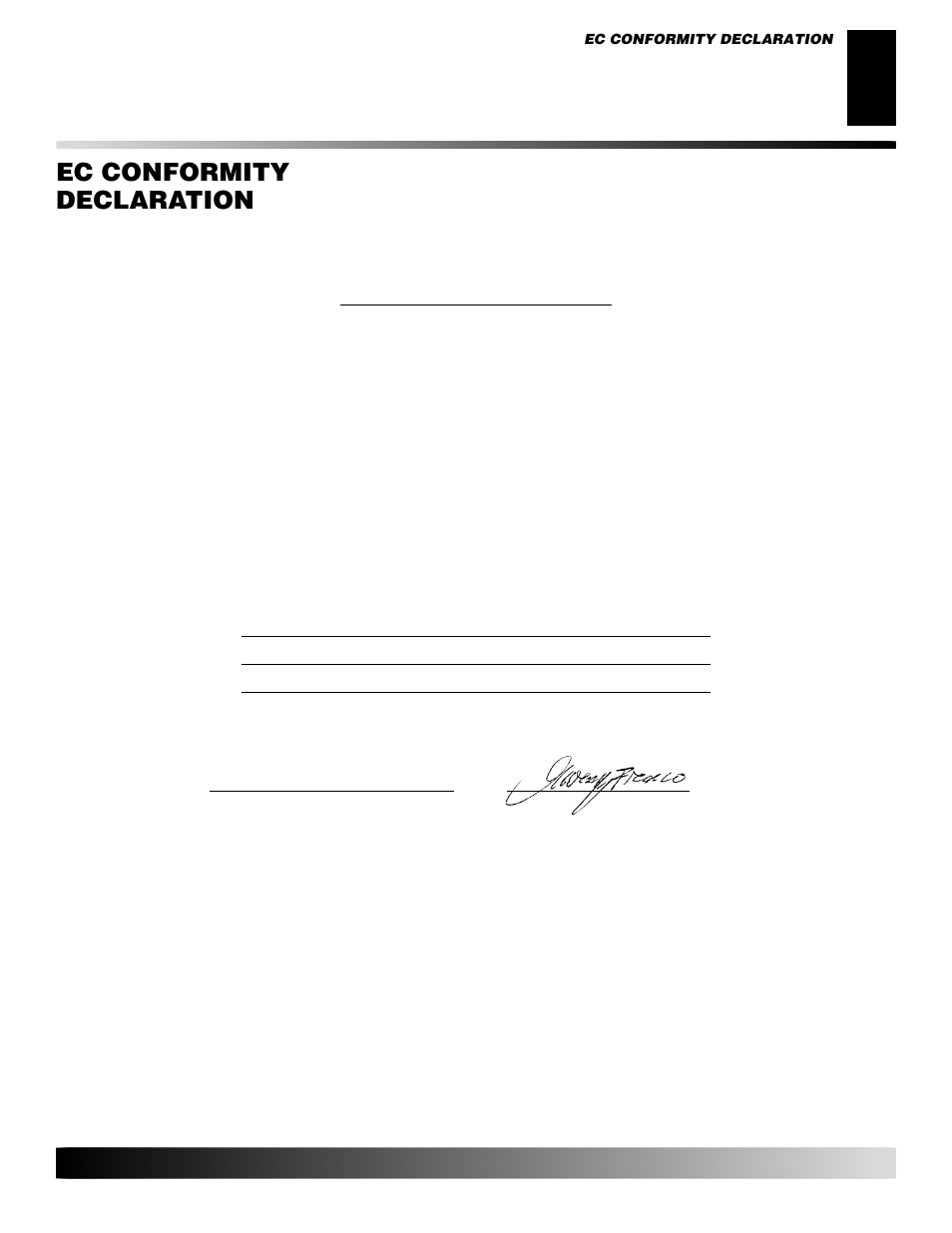 Ec conformity declaration | Desa GK30 User Manual | Page 23 / 94