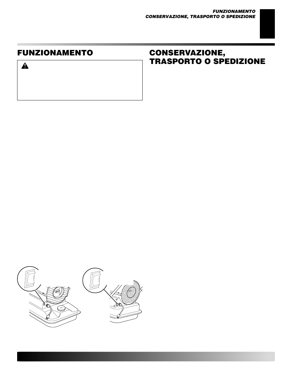 Funzionamento, Conservazione, trasporto o spedizione | Desa GK30 User Manual | Page 29 / 94