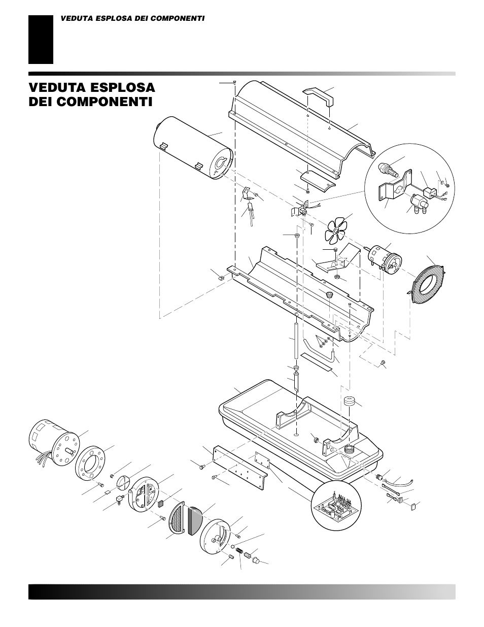 Veduta esplosa dei componenti e, Veduta esplosa dei componenti, Modello gk20 | Desa GK30 User Manual | Page 40 / 94