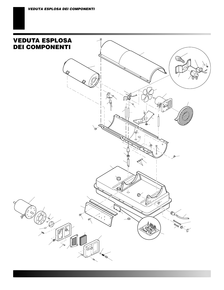 Veduta esplosa dei componenti, Modello gk30 | Desa GK30 User Manual | Page 42 / 94