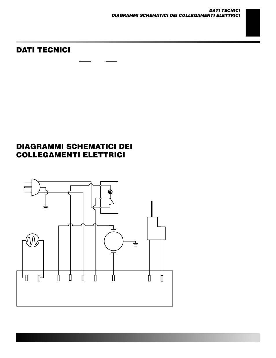 Dati tecnici, Diagrammi schematici dei, Collegamenti elettrici | Diagrammi schematici dei collegamenti elettrici | Desa GK30 User Manual | Page 45 / 94
