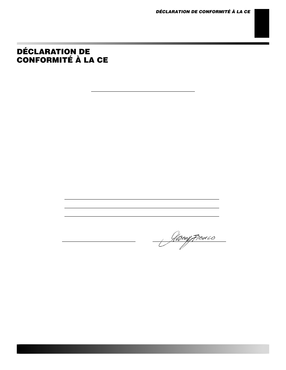 Déclaration de conformité à la ce | Desa GK30 User Manual | Page 69 / 94