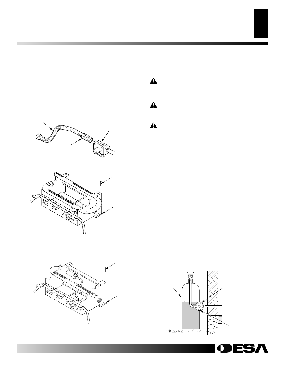 Installation, Continued | Desa CGD3018P User Manual | Page 11 / 44