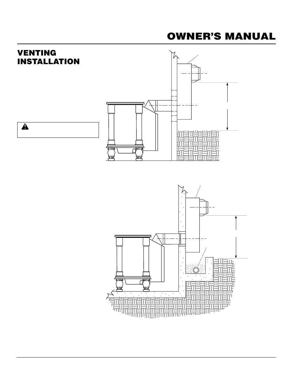 Owner’s manual, Venting installation, Continued | Desa CDVBN(A) User Manual | Page 11 / 36