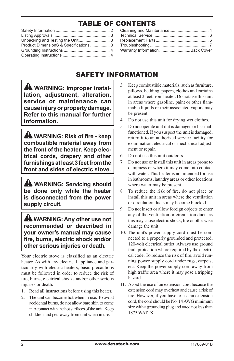 Desa CGESS User Manual | Page 2 / 8