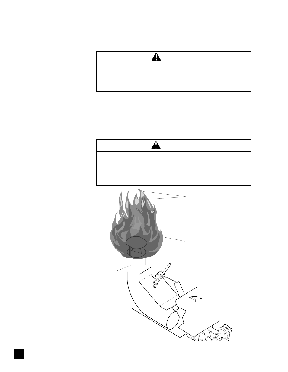 Caution, Flame patterns | Desa RCP80 User Manual | Page 8 / 16