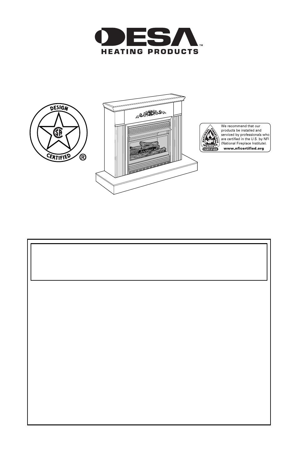Desa EFS26NRA User Manual | 40 pages