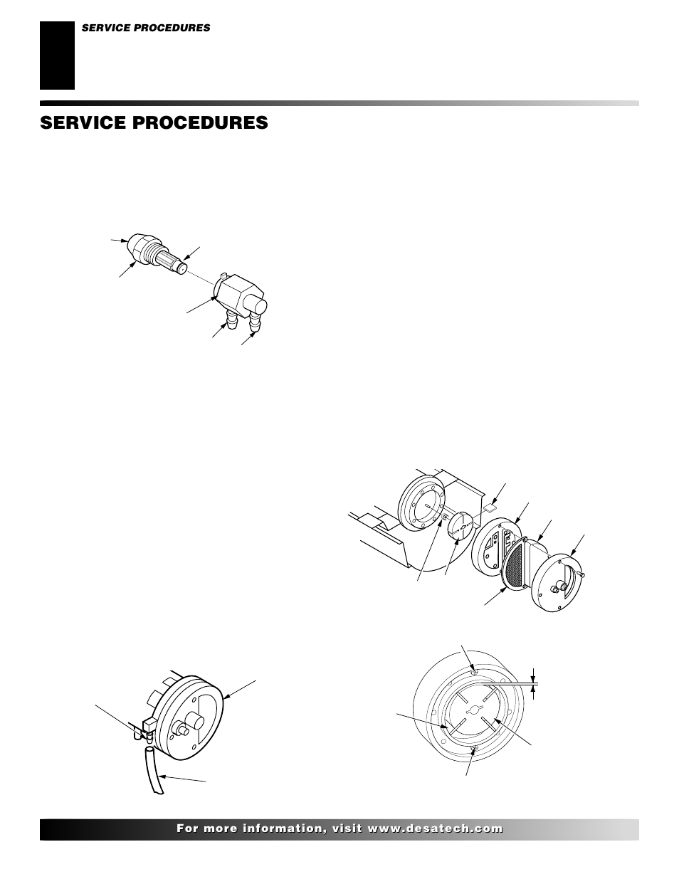 Service procedures, Continued | Desa H.S.I. User Manual | Page 10 / 40