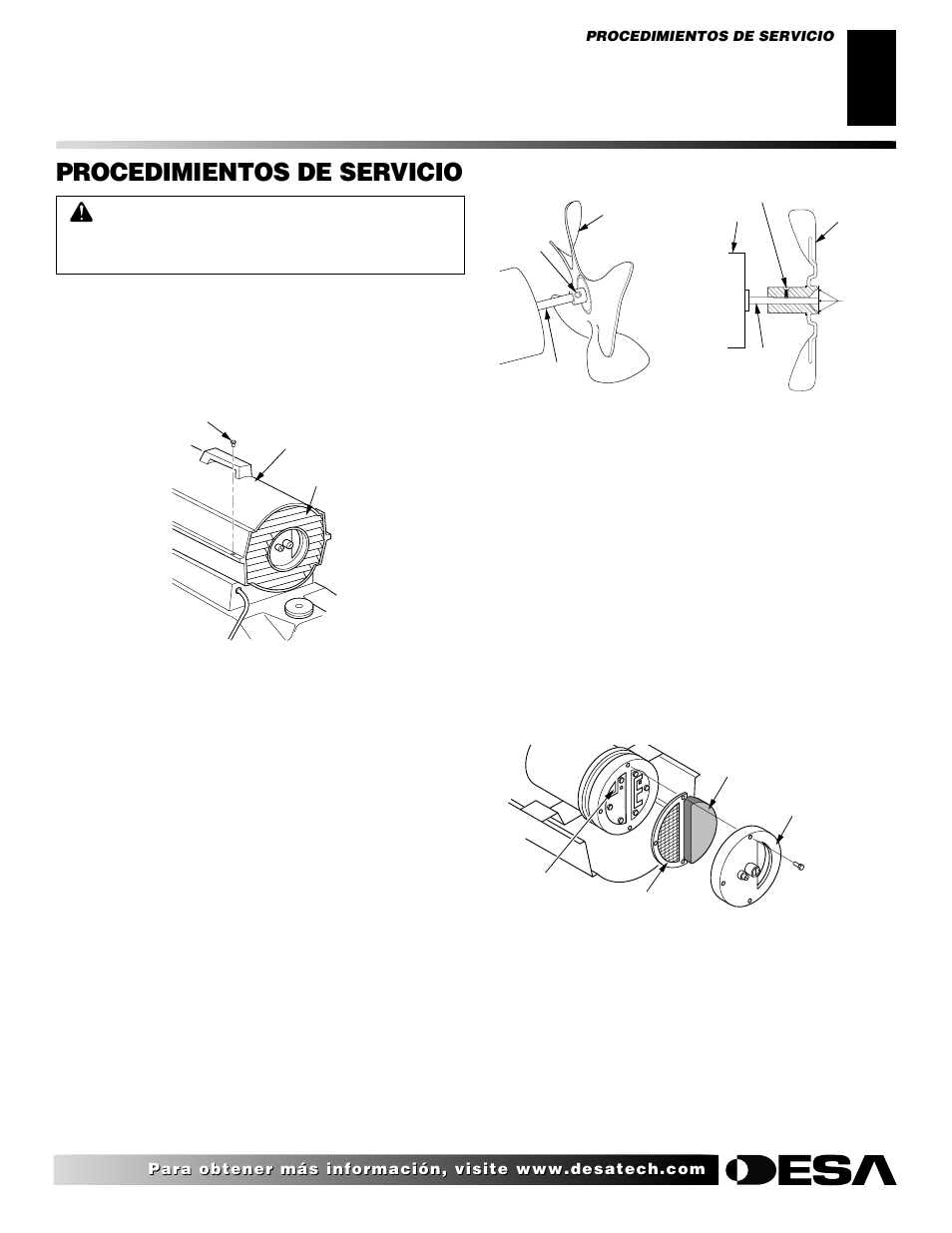 Procedimientos de servicio | Desa H.S.I. User Manual | Page 27 / 40