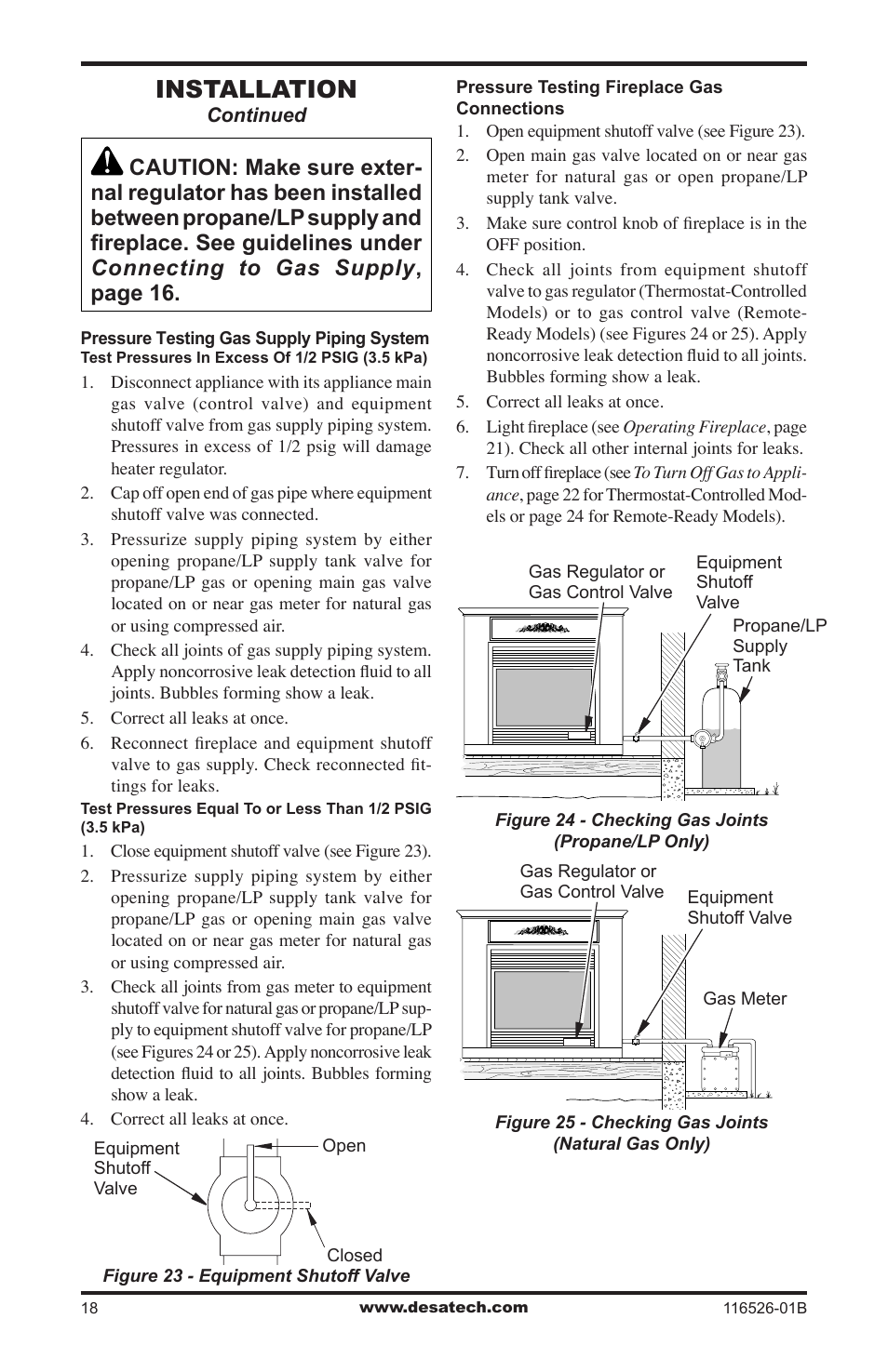 Installation | Desa VDCFTNB User Manual | Page 18 / 44