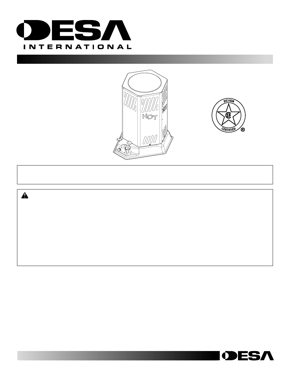 Desa TC80V User Manual | 14 pages