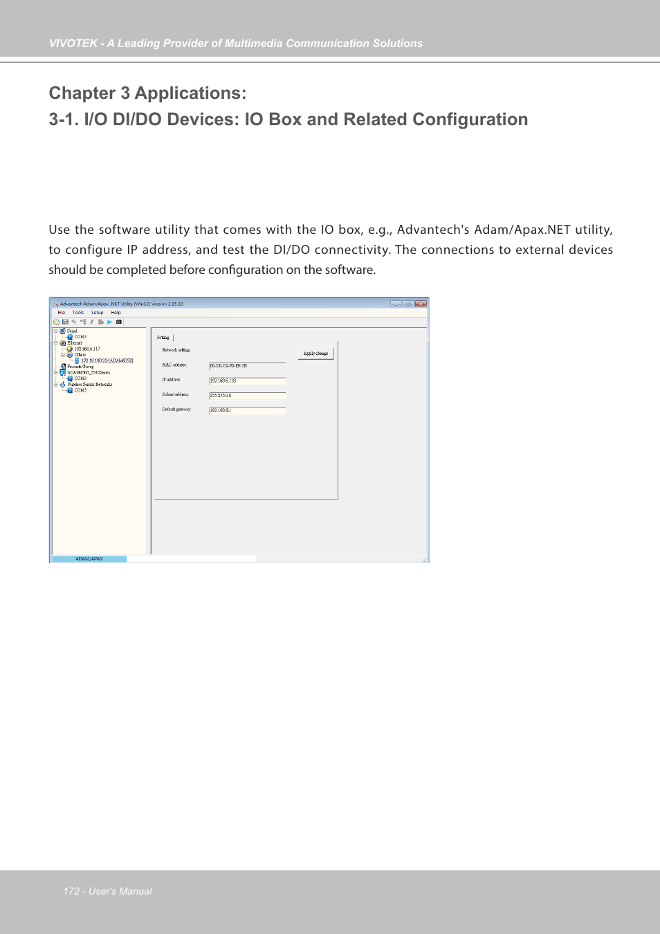 Chapter 3 applications | Vivotek NR9682-v2 64-Channel NVR (No HDD) User Manual | Page 172 / 296