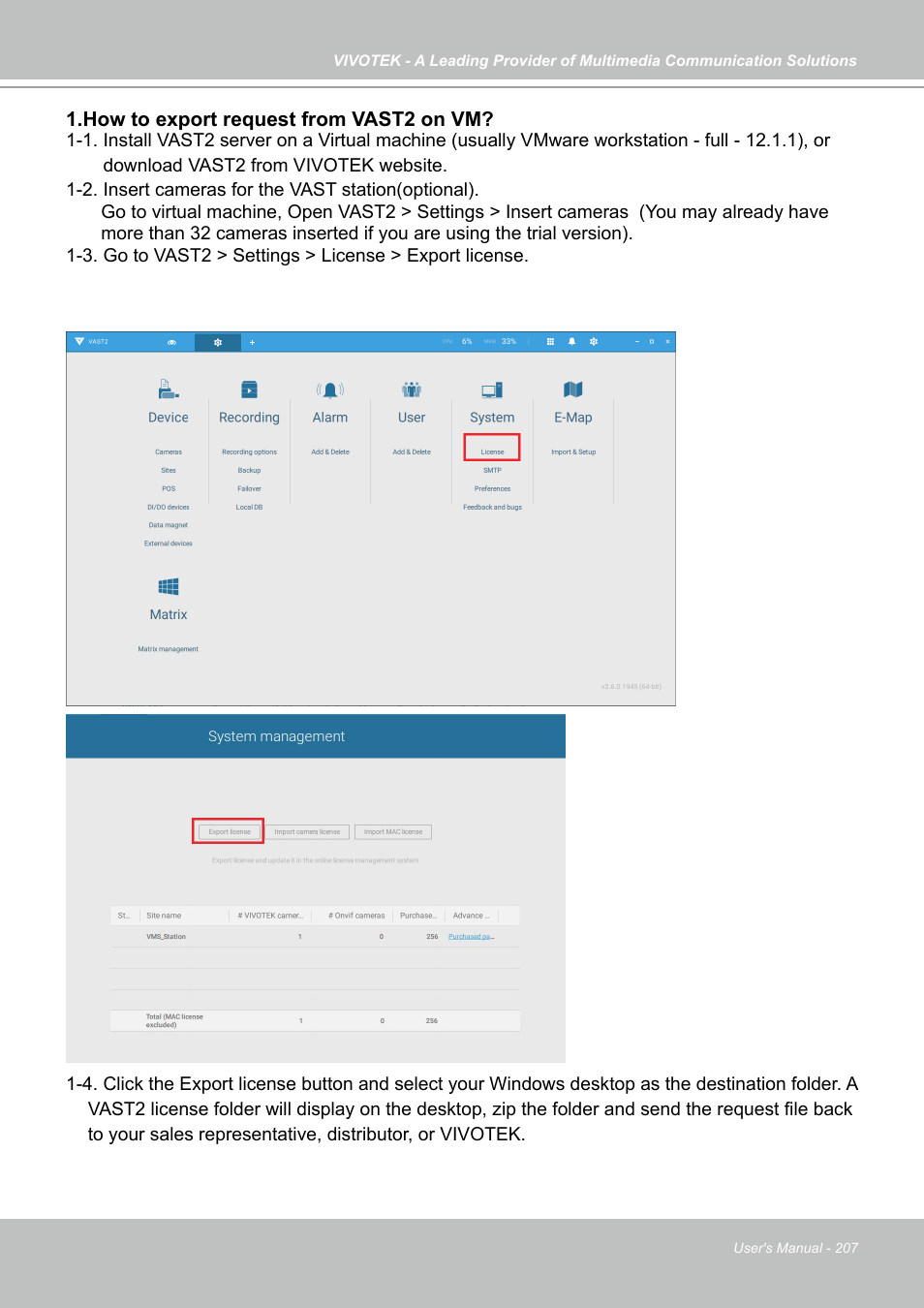 Vivotek NR9682-v2 64-Channel NVR (No HDD) User Manual | Page 207 / 296