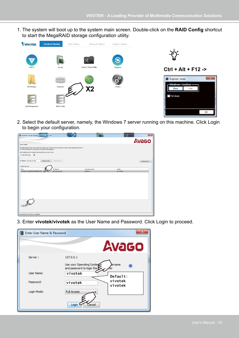 Vivotek NR9682-v2 64-Channel NVR (No HDD) User Manual | Page 25 / 296