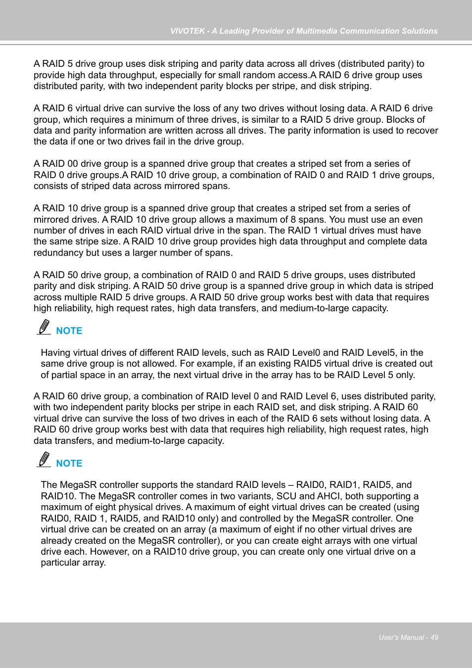 Vivotek NR9682-v2 64-Channel NVR (No HDD) User Manual | Page 49 / 296