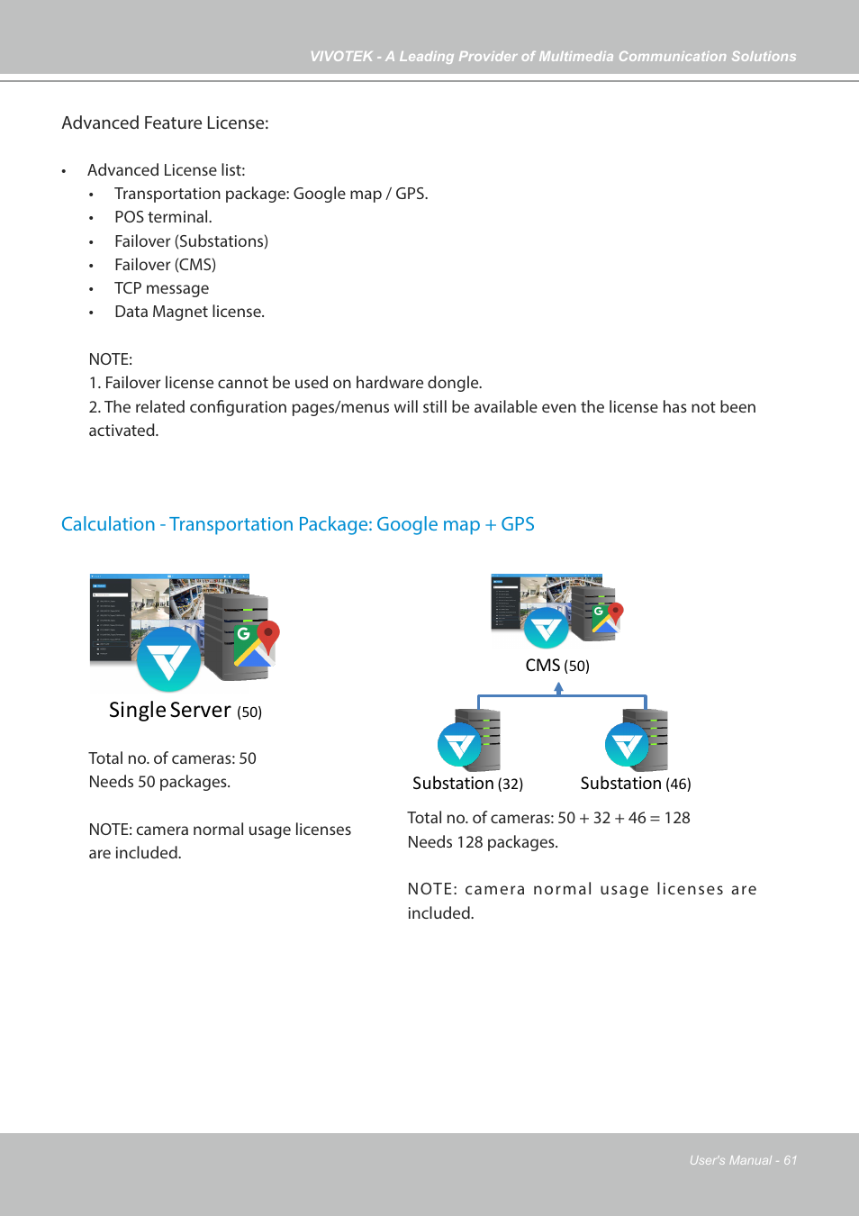 Single server | Vivotek NR9682-v2 64-Channel NVR (No HDD) User Manual | Page 61 / 296